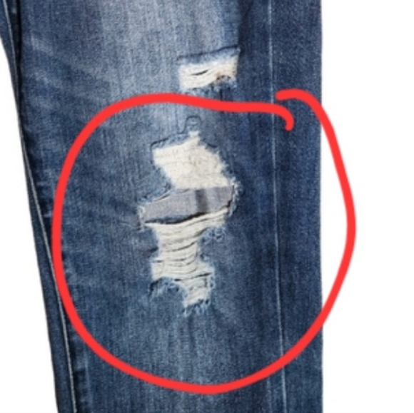 Abercrombie & Fitch Straight Leg Ankle Distressed Jeans Size 24 - Picture 4 of 9